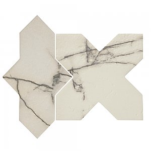 Istanbul Squire Shield Day with Day Cross 6" x 8-3/8" Porcelain Floor and Wall Tile - 48 Tiles Per Case - 9.12 Square Feet