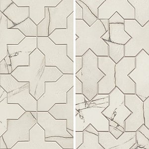 Istanbul Squire Shield Day with Day Cross 6" x 8-3/8" Porcelain Floor and Wall Tile - 48 Tiles Per Case - 9.12 Square Feet