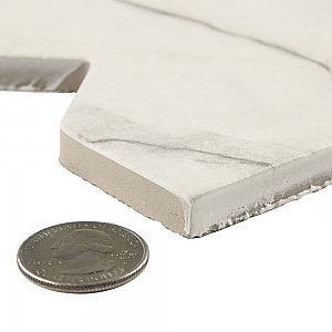 Istanbul Squire Shield Day with Day Cross 6" x 8-3/8" Porcelain Floor and Wall Tile - 48 Tiles Per Case - 9.12 Square Feet