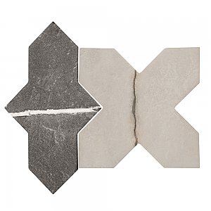 Istanbul Squire Shield Night with Day Cross 6" x 8-3/8" Porcelain Floor and Wall Tile - 48 Tiles Per Case - 9.12 Square Feet