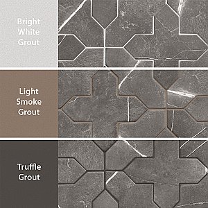 Istanbul Templar Shield Night with Night Cross 8-3/8" x 8-3/8" Porcelain Floor and Wall Tile - 36 Tiles Per Case - 6.37 Square Feet