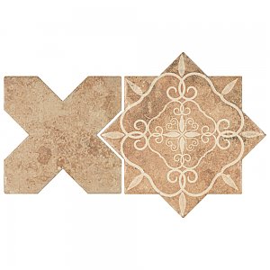 Tech Land Star Fire Temple/Cross Fire 6" x 12" Porcelain Floor & Wall Tile - 1 Tiles Per Case - 0.57 Sq. Ft.
