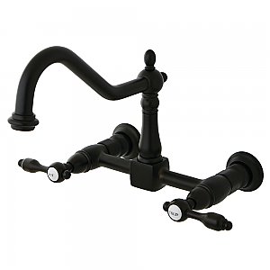 Tudor Wall Mount Bridge Kitchen Faucet -  Oil Rubbed Bronze