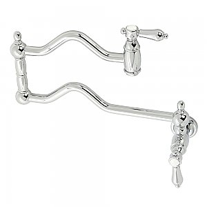Heirloom Wall Mount Pot Filler -  Polished Chrome
