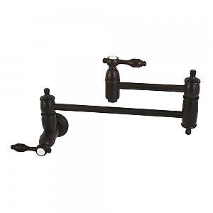 Tudor Wall Mount Pot Filler Kitchen Faucet -  Oil Rubbed Bronze