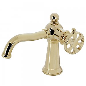 Kingston Brass KS3542RX Belknap Single-Handle Bathroom Faucet with Push Pop-Up, Polished Brass