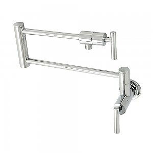 Manhattan Wall Mount Pot Filler -  Polished Chrome