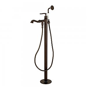 Kingston Brass KS7015RL Royale Freestanding Tub Faucet with Hand Shower, Oil Rubbed Bronze