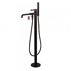 Kingston Brass KS7035DKL Kaiser Freestanding Tub Faucet with Hand Shower, Oil Rubbed Bronze