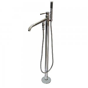 Kingston Brass KS8131DL Concord Freestanding Tub Faucet with Hand Shower, Polished Chrome