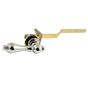 Restoration Toilet Flush Lever - Polished Nickel