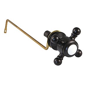 Buckingham Toilet Flush Cross Handle Side Mount - OIl Rubbed Bronze