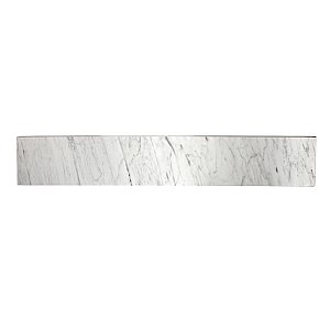 Fauceture Templeton 30-Inch Carrara Marble Vanity Top Backsplash - Carrara White