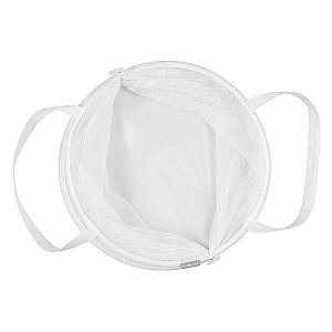 Pop up Mesh Laundry Hamper -White