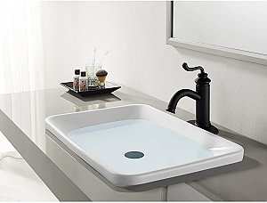 Fauceture Royale Single-Handle Monoblock Bathroom Faucet - Matte Black