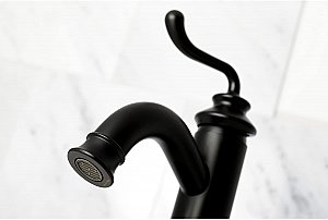 Fauceture Royale Single-Handle Monoblock Bathroom Faucet - Matte Black