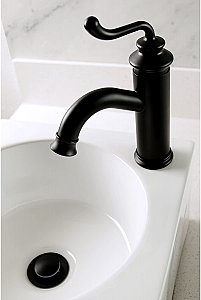 Fauceture Royale Single-Handle Monoblock Bathroom Faucet - Matte Black