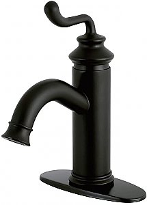 Fauceture Royale Single-Handle Monoblock Bathroom Faucet - Matte Black