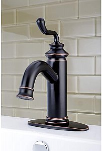 Fauceture Royale Single-Handle Monoblock Bathroom Faucet - Naples Bronze