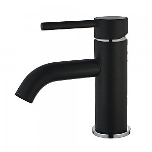 Fauceture LS8227DL Concord Single-Handle Bathroom Faucet with Push Pop-Up, Matte Black/Polished Chrome