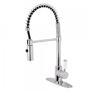 Gourmetier LS8771DPL Paris Single-Handle Pre-Rinse Kitchen Faucet, Polished Chrome