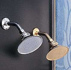 Solid Brass 4-7/8" Rain Shower Head Only (No Arm) - Multiple Finishes Available