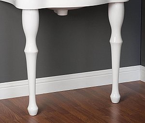 Traditional 32" Wide Porcelain Console Bathroom Sink Legs Only