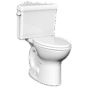 American Standard Cadet Pro Right Height Triangle Toilet- Round Front- White