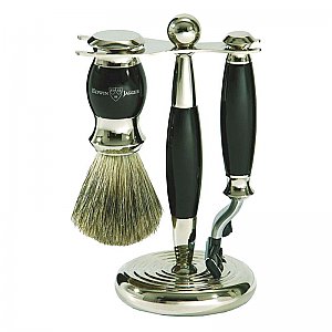 Edwin Jagger 3 Piece Grooming Set - Imitation Ebony
