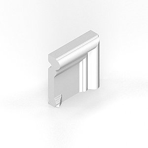 Victoria Cap Outside Frame Corner Ceramic Tile - 3" x 3" - Many finishes available