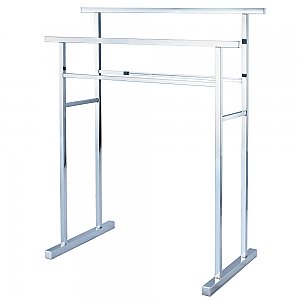 Kingston Brass Pedestal Steel Construction Towel Rack - Polished Chrome