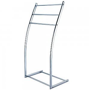 Kingston Brass Pedestal Steel Construction Towel Rack - Polished Chrome