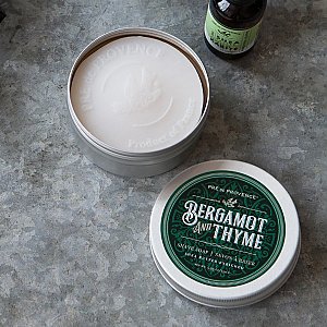 Pre de Provence Bergamot & Thyme Shea Butter Enriched Shave Soap in Tin