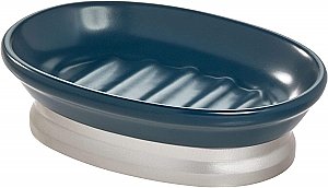 Bexley Ceramic Soap Dish - Matte Navy