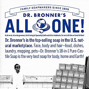 Dr. Bronner's Organic Peppermint Sugar Soap Liquid Soap With Pump - 24 Ounce