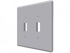Ceramic Double Toggle Switchplate- Many Glazes Available