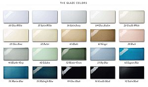 Radius Bullnose Ceramic Tile - 3" x 6" - Many glazes available