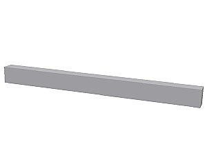 Flat Accent Liner Ceramic Tile- 1/2" x 6" - Many glazes available