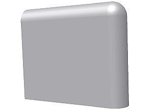 Radius Down Corner Ceramic Tile - 6" x 6" - Many glazes available