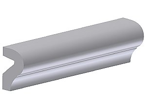 Smooth Top P-Cap Ceramic Tile Molding- 1-1/2" x 6"