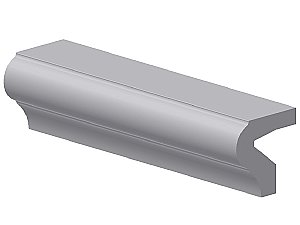 Standard P-Cap - Extended Ceramic Tile Molding- 1-1/2" x 6"