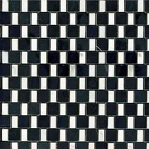 Honed Marble Moderne Mosaic Tile - Per Square Foot