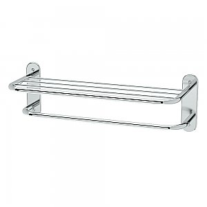Hotel Spa Towel Rack - 26-1/2" Long - Polished Chrome