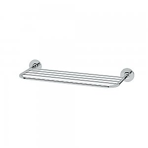 Hotel Spa Towel Shelf - 20" Long - Polished Chrome