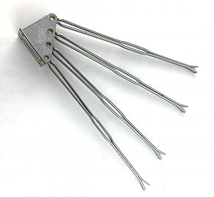 Antique Knape-Vogt "K-Venience" Nickel Plated Wall-Mounted Trouser or Pants Rack