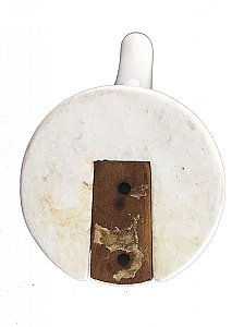 Antique Surface Mount White Porcelain Art Deco Towel or Robe Hook