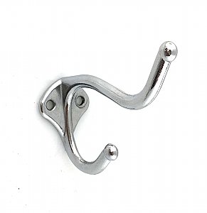 Antique Wall Mounted Chrome Towel or Robe Hook