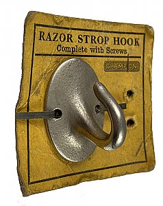 Antique "Champion" Nickel Shaving Razor Strop Hook NOS