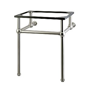Kingston Brass Templeton 24-Inch Brass Console Sink Legs - Brushed Nickel