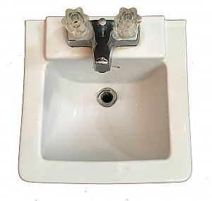 Antique Crane Petite Vitreous China Wall-Hung Bathroom Sink